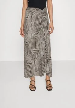 Selected Femme Slfevita Knotted Ankle Skirt - Maxi Skirt - Black