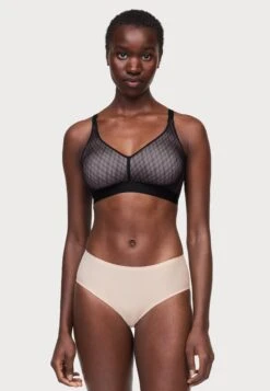 Chantelle Smooth Lines Corsetry Bra Wirefree Support - T-Shirt Bra - Black -Pieces Shop ce20b886dfeb49a3941fc038e02db243