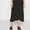 Objannie Drape - Pencil Skirt - Black
