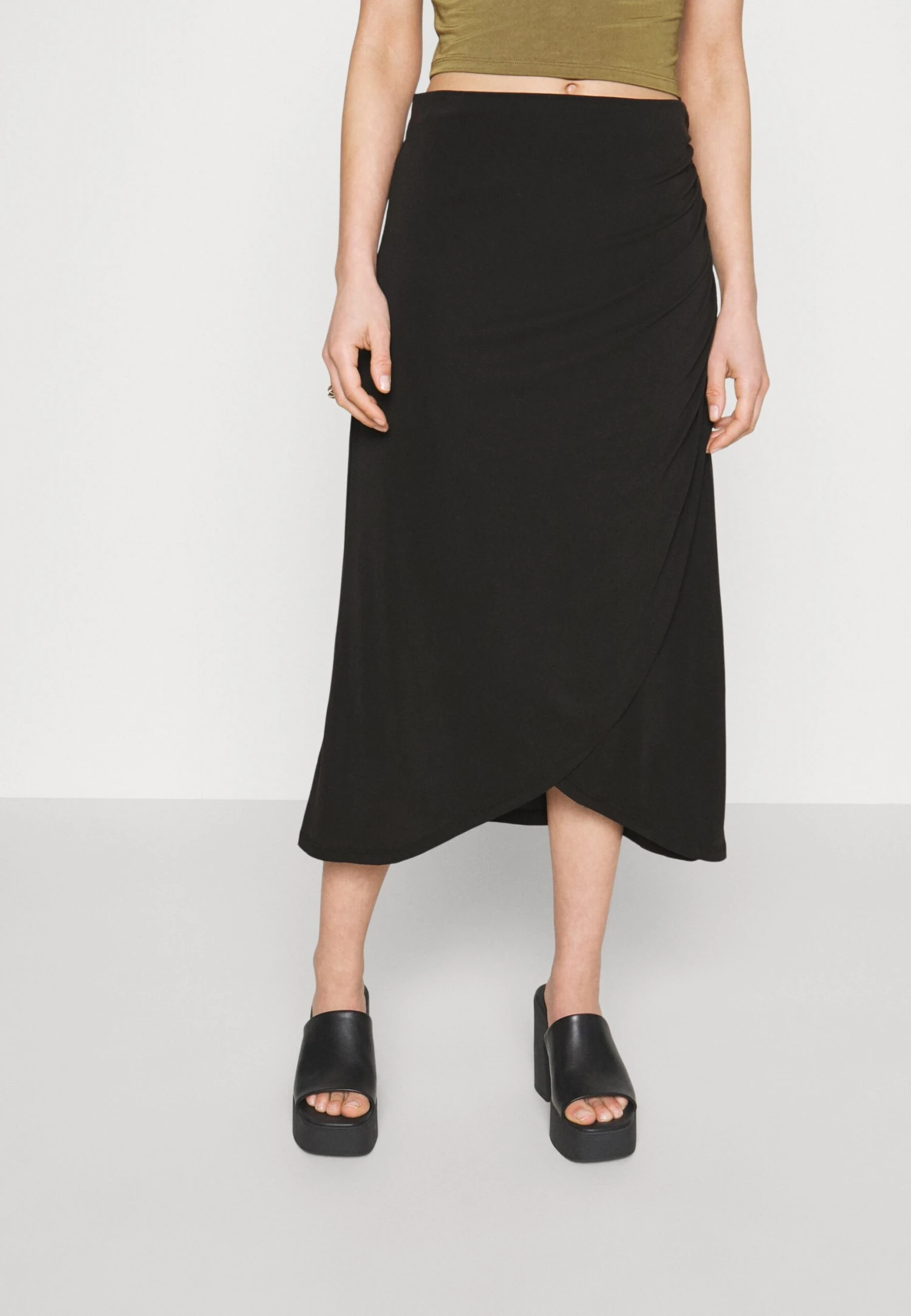 Objannie Drape - Pencil Skirt - Black 3 Objannie Drape - Pencil Skirt - Black