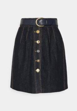 Skirt - Mini Skirt - Navy -Pieces Shop de9a077abb1e42f18a55cf5dd4688630