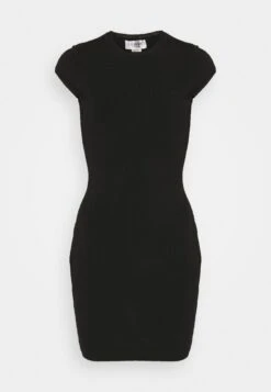 Victoria Beckham Bodyline Cap Sleeve Fitted Mini Dress - Jumper Dress - Black -Pieces Shop df2019b02265476d868d044c21f1899a