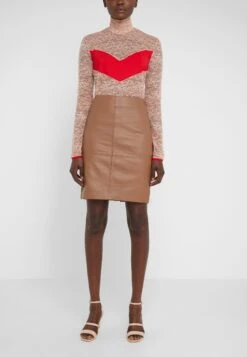 Cecilia - Pencil Skirt - Golden Camel