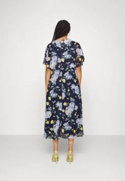 Virilla V-Neck Midi Dress - Occasion Wear - Navy Blazer -Pieces Shop e03152e18d2e42ea8a2ce06188f2592b