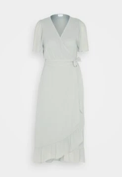 Vila Vifabia Midi Wrap Dress - Cocktail Dress / Party Dress - Green Milieu -Pieces Shop e78d8f8e1d7347df851550caeb9eb826