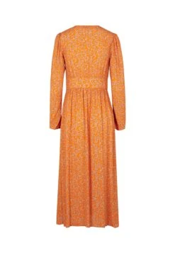 Modström Corinna Print Dress - Day Dress - Vibrant Orange Flower Leaf -Pieces Shop eaa255f7b6d24b5eb8f69ff22999c899