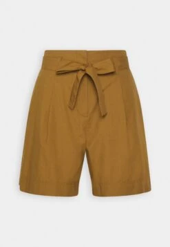 Marc O'Polo High Rise Pleats Belt - Shorts - Wood Brown -Pieces Shop ebabc04d18ae424393cdd938ccc0e768