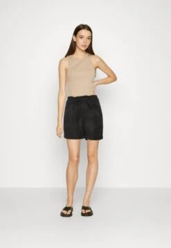 Scotch & Soda High Rise Belted- Shorts - Black -Pieces Shop ef3a974979634651b57335f8f38b544a