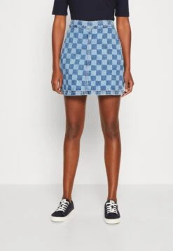 Marc O'Polo DENIM Skirt A-Shaped Fit High Waist - A-Line Skirt - Multi/Light Blue