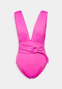 MICHAEL Michael Kors Iconic Solids Belted Surplice Plunge Onepiece - Swimsuit - Cerise 10 MICHAEL Michael Kors Iconic Solids Belted Surplice Plunge Onepiece - Swimsuit - Cerise -Pieces Shop f25c34969a2e4c5d9dff7c8570a78858