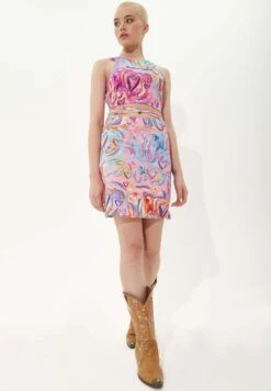 Heart Print - A-Line Skirt -Pieces Shop f8c67bc04684445491d900308b7aded4