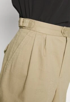 Pleated Rolled Cuff- Shorts - Sanded Khaki -Pieces Shop fd8eb8848dc647b495a560e0a713d083